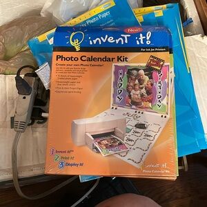 Photo Calendar kit NWOT NEVER OPENED 15 SHEETS 2 Sided PHOTO PAPER Easy to use